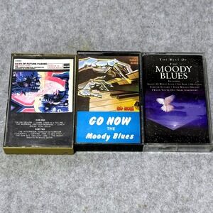 Moody Blues Cassette Lot of 3 Days of Future Passed Go‎ Now Best Of Vintage